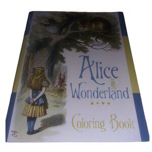 Alice in Wonderland Coloring Book British Library Pomegranate Soft Cover